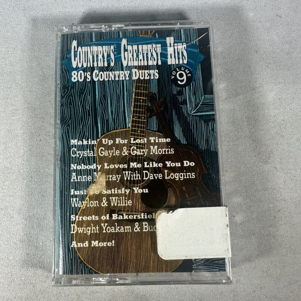 Countrys Greatest Hits Volume 9 80s Country Duets Cassette Tape 1991 Priority Re